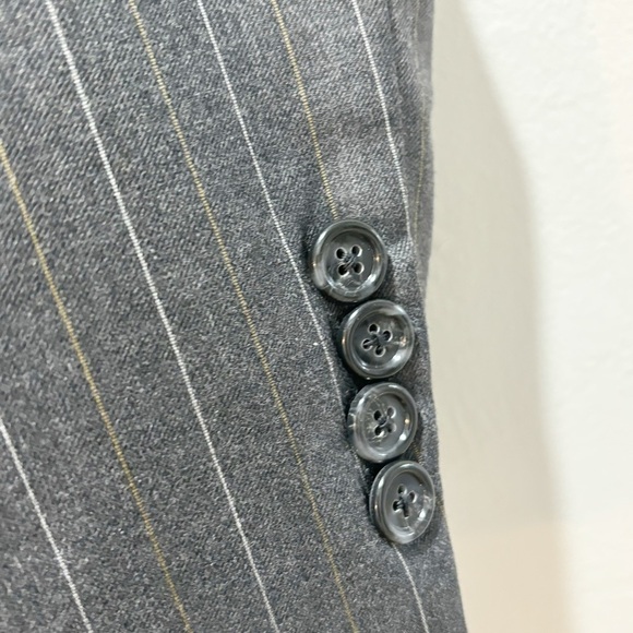 HICKEY FREEMAN Men’s Gray StripeLORO PIANA Sport Coat Suit Jacket Blazer 40 S - Picture 4 of 9